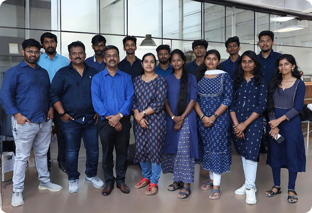 Team standing together